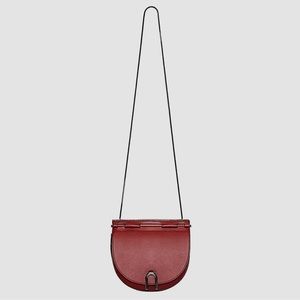 3.1 Phillip Lim burgundy Hana Saddle Crossbody Leather Bag Chain Cross Body